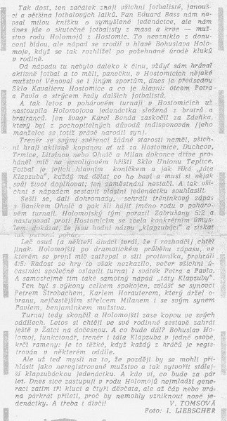Článek ze Směru 17.7.1968 - Hostomičtí “Klabzubáci”